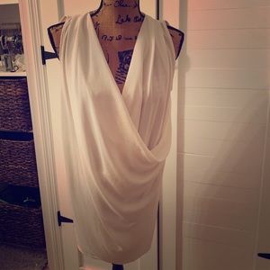 BouBou white drape dress